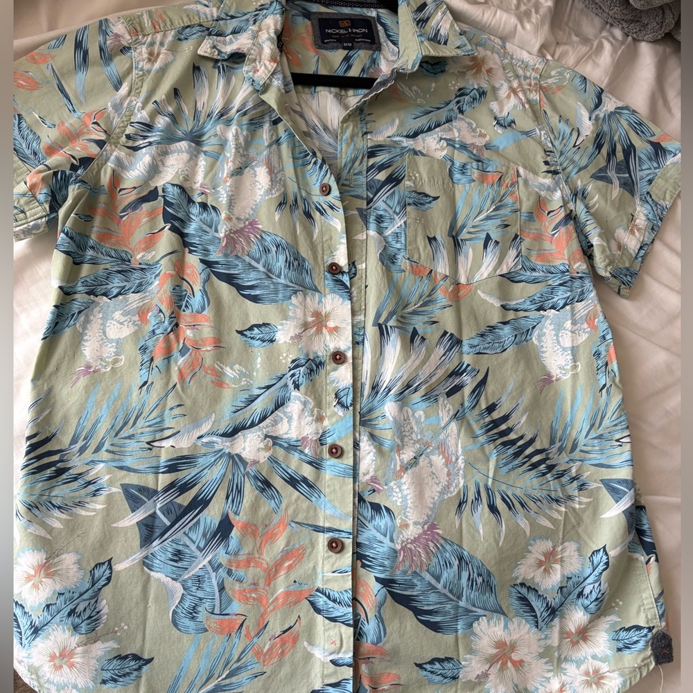 Tropical Floral Hawaiin Short Sleeve Shirt